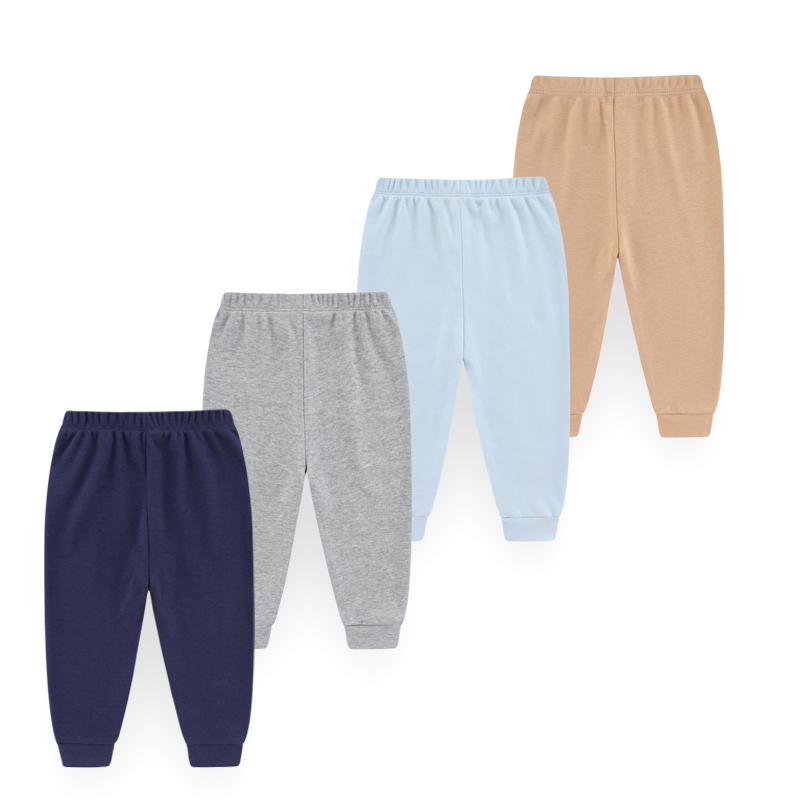 Baby Clothing Dividers - 4-delige unisex babybroekje 100% katoen effen