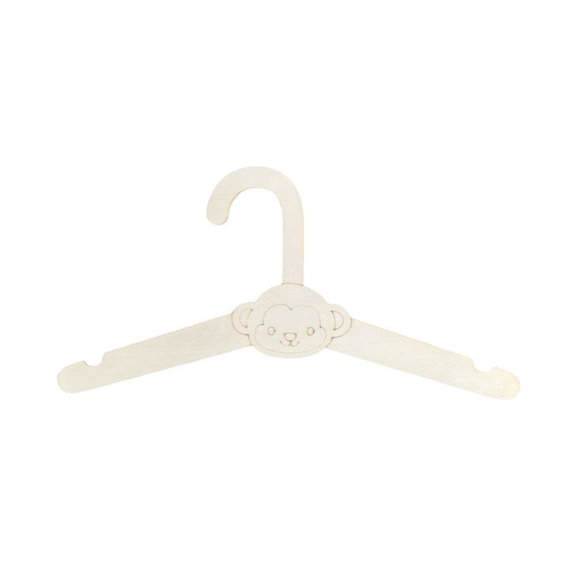 Baby Clothing Hanging Rack - ABVT-20PCS Schattige houten kledinghanger, wandmontage, jassenrek,