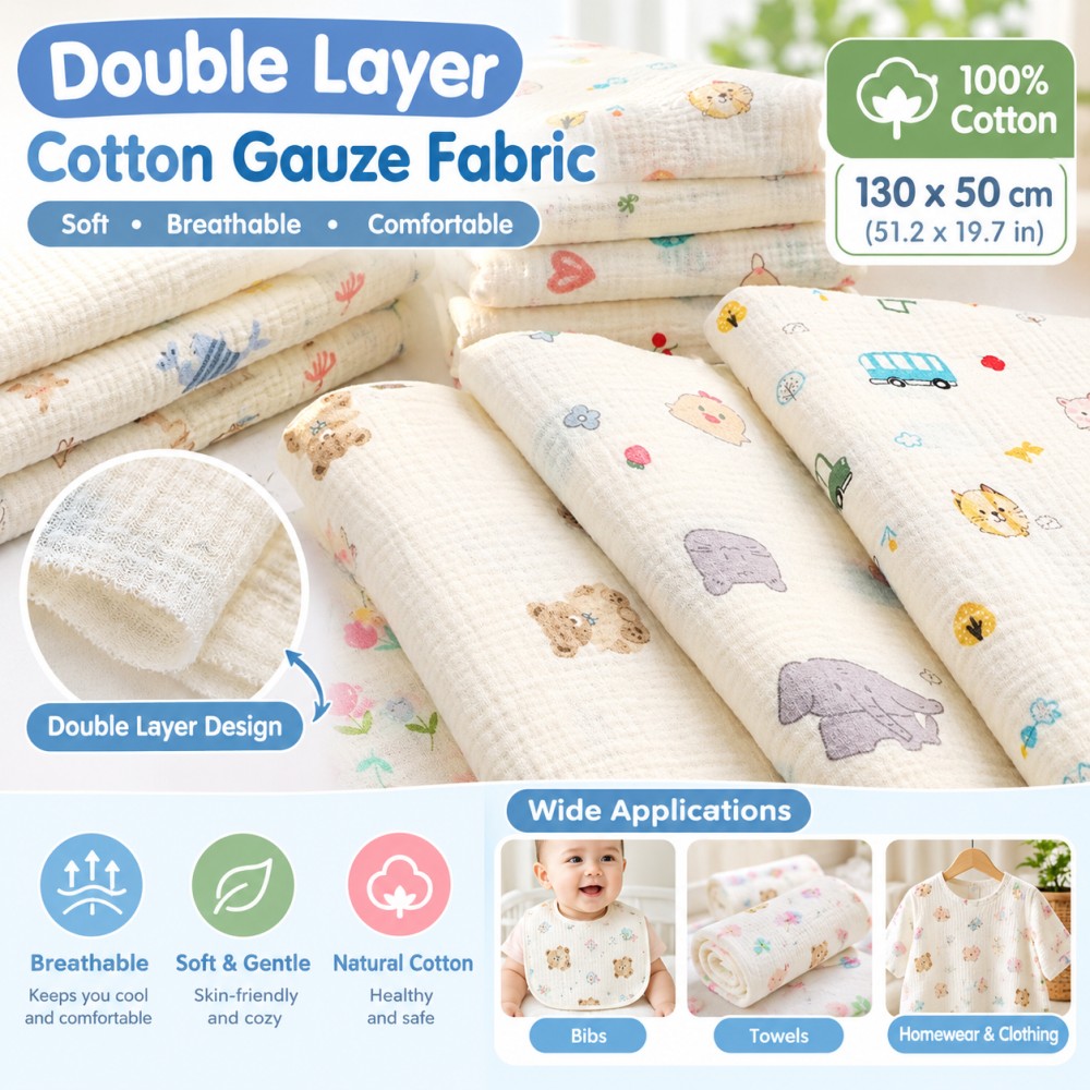 130x50 cm katoenen, dubbelgevo - Baby Clothing Usa recensie en prijs